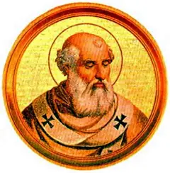 Der heilige Papst Zacharias (regierte von 741 bis 752)