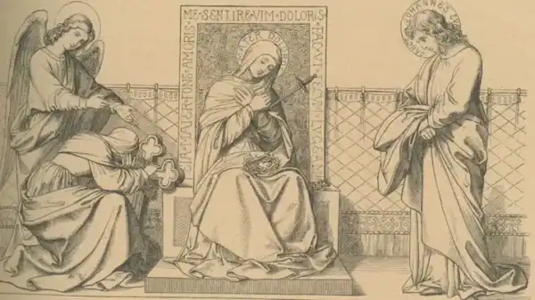 Das Martyrium der schmerzhaften Mutter Jesu: das Schwert im Herzen
