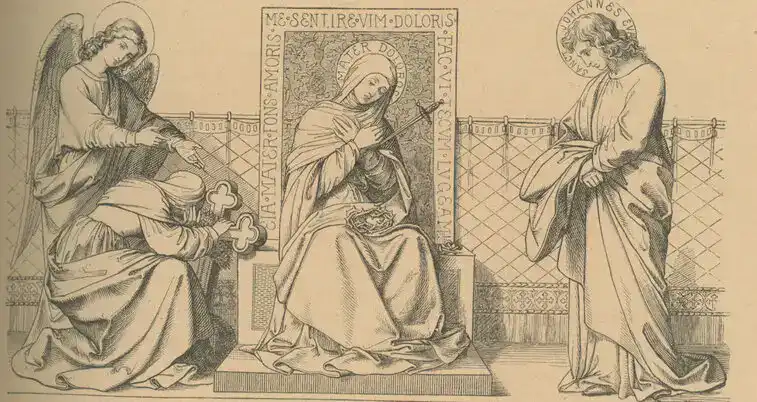 Das Martyrium der schmerzhaften Mutter Jesu: das Schwert im Herzen
