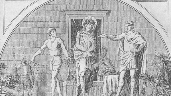 Jesus wird von Pilatus zum Tode verurteilt: ecce Homo