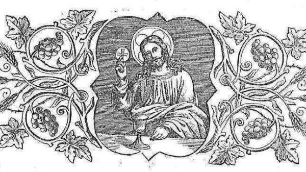 Die Abendmahlsworte Jesu sind eindeutig: Jesus hält die geweihte Hostie hoch