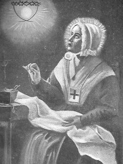 Anna Maria Taigi hat eine Vision in der Sonne