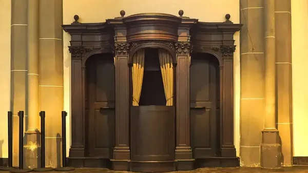 Von der Nachlassung der Sünden in der Beichte: Von der Beichte im Beichtstuhl