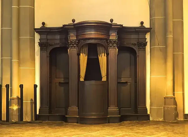 Von der Nachlassung der Sünden in der Beichte: Von der Beichte im Beichtstuhl