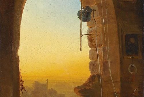 Psalm 129 nach dem Abendbetläuten: Gemälde von Bernhard Stange