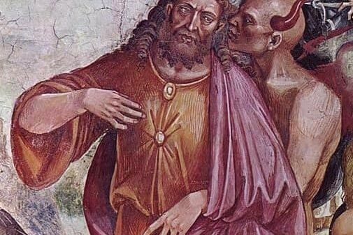 Die Predigt des Antichristen, von Satan eingegeben