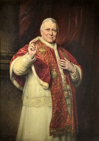 Papst Pius IX. im päpstlichen Gewand