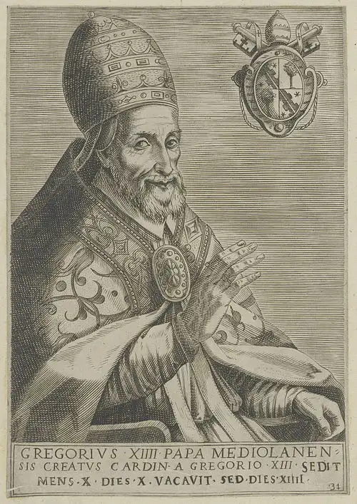 Porträt von Papst Gregor XIV. (regierte von 1590-1591)