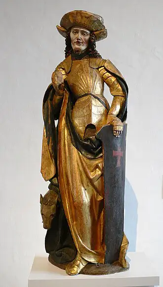 Trinitätsstreit und der Gegenpapst Hippolyt: Statue aus einer Werkstatt in Altenberg, Sachsen, um 1515