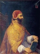 Porträt von Papst Innozenz VI. (regierte von 1352 bis 1362)