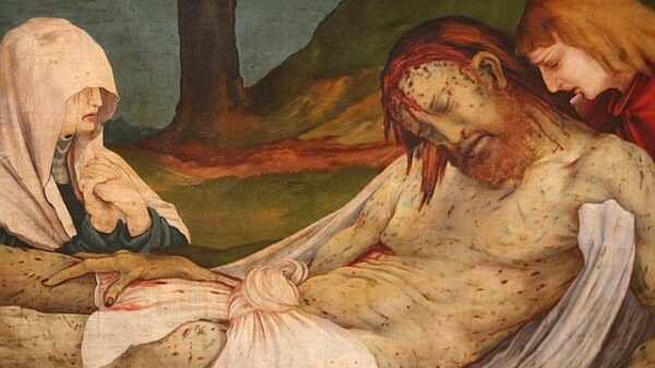 Grablegung Jesu und ihre Bedeutung: Isenheimer Altar, Grablegung Christi