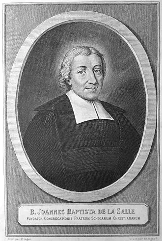 Heiliger Johannes Baptiste de la Salle, Stifter der christlichen Schulbrüder