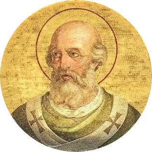 Der heilige Papst Martin I. (regierte von 649 bis 655)