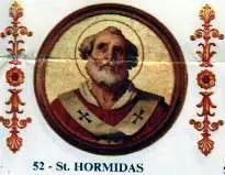 Der heilige Papst Hormisdas (regierte von 514 bis 523)