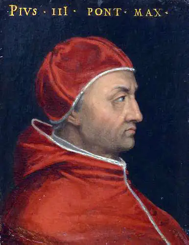 Das Pontifikat von Papst Pius III. (regierte 1503)