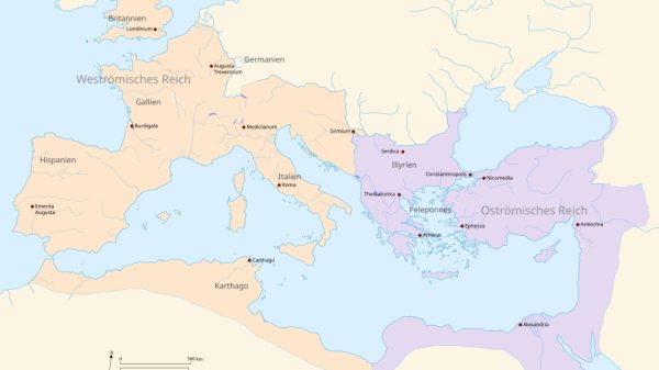 Schisma der griechischen Kirche 1054: Reichsverteilung 395