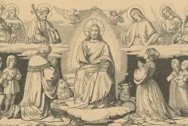 Jesus mit seinen Heiligen