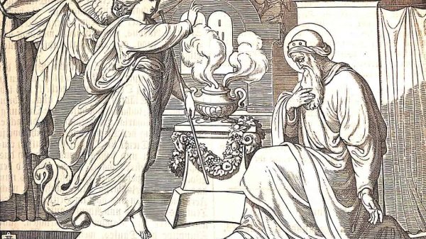 Verkündigung der Geburt von Johannes durch den Engel an Zacharias