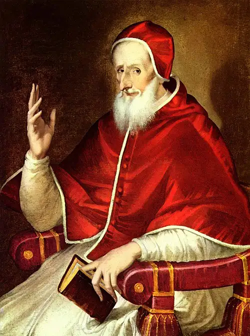 Porträt Heiliger Papst Pius V. (regierte von 1566 bis 1672)