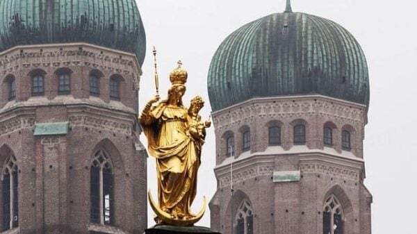 Maximilian I. und die Mariensäule in München